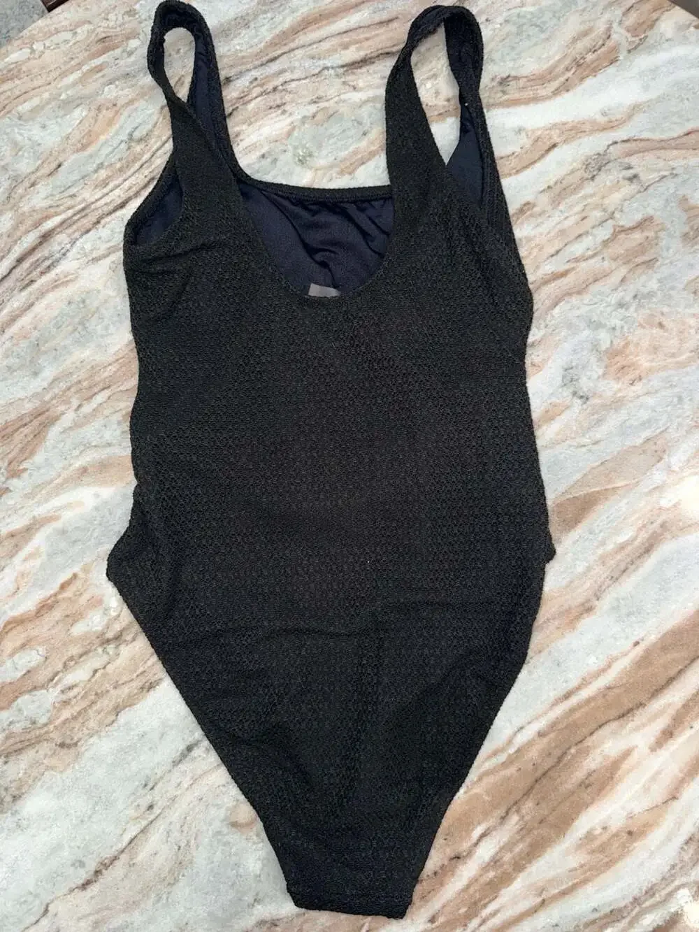 Old Navy Belted Crochet One-Piece Swimsuit